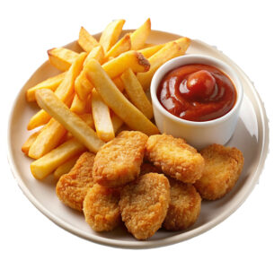 88 Chicken Nuggets mit pommes